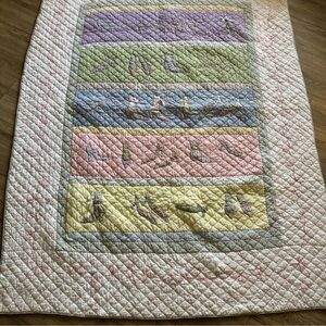 Pottery Barn Kids Fancy Feet Retired design Multicolor Patchwork Quilt